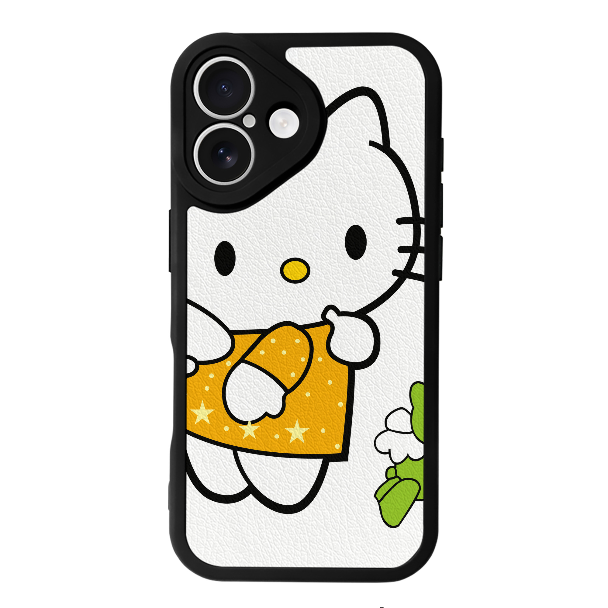 （画像用） Hello Kitty ハローキティ 【iPhone 16シリーズ対応】シリコンスマホケース（レザー調） 材質：シリコン